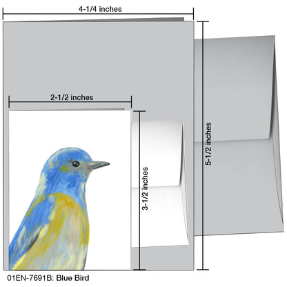 Blue Bird, Greeting Card (7691B)