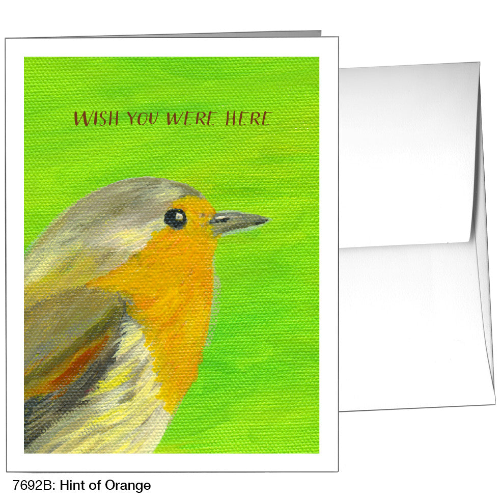 Hint Of Orange, Greeting Card (7692B)