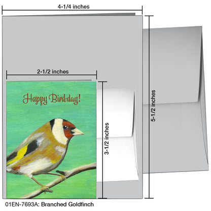 Branched Goldfinch, Greeting Card (7693A)