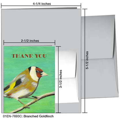 Branched Goldfinch, Greeting Card (7693C)