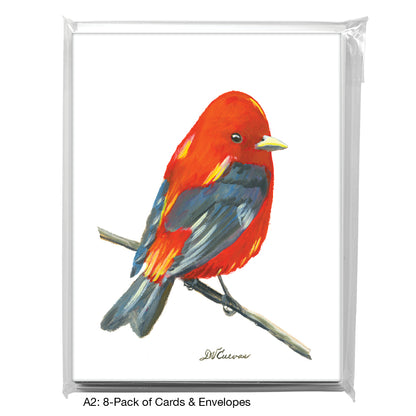 Scarlet Tenager, Greeting Card (7697B)