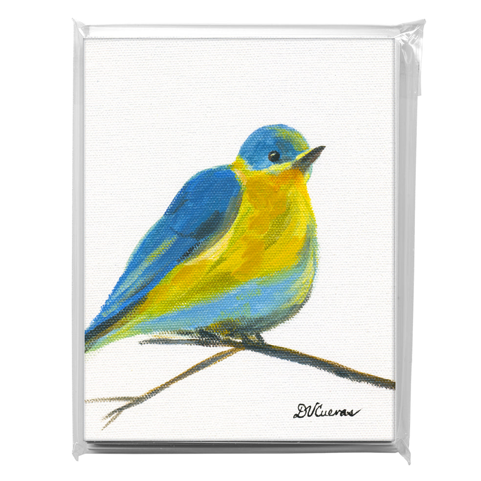 Blue Bird At Rest, Greeting Card (7699G)