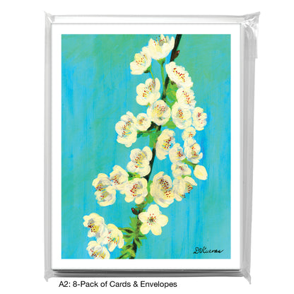 Wild Cherry Blossoms, Greeting Card (7702)
