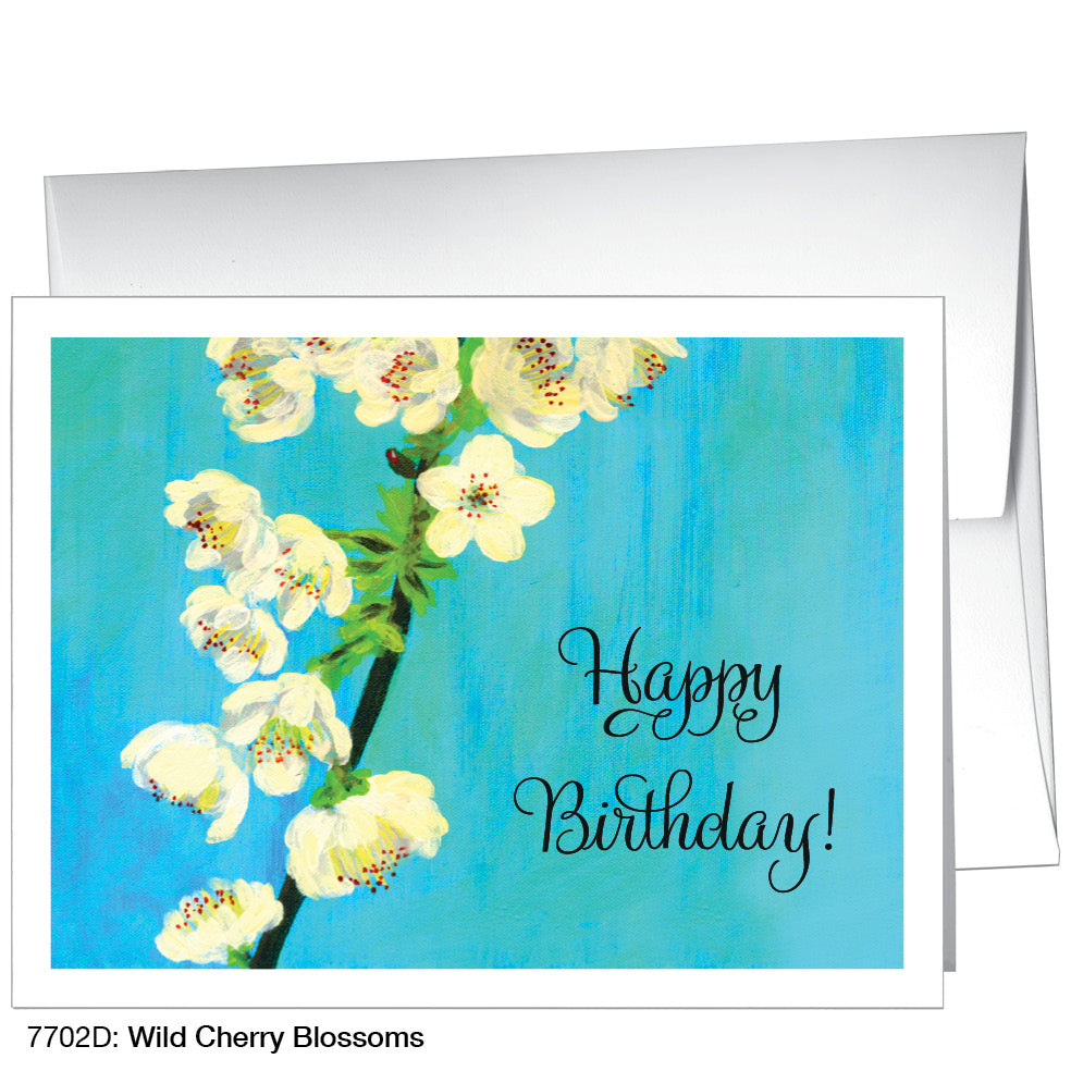 Wild Cherry Blossoms, Greeting Card (7702D)