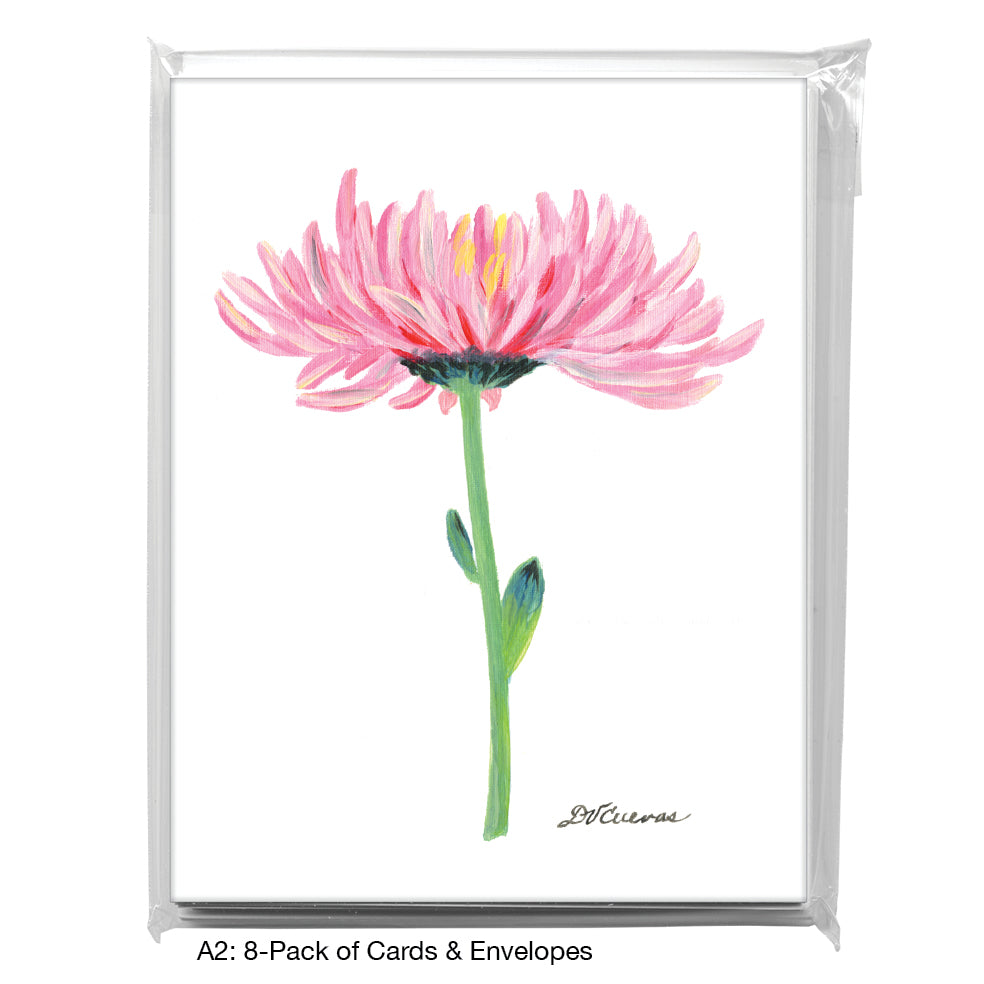 Pink Chrysanthemum, Greeting Card (7711)