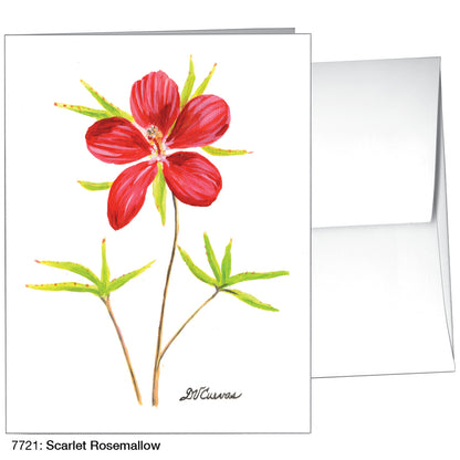 Scarlet Rosemallow, Greeting Card (7721)