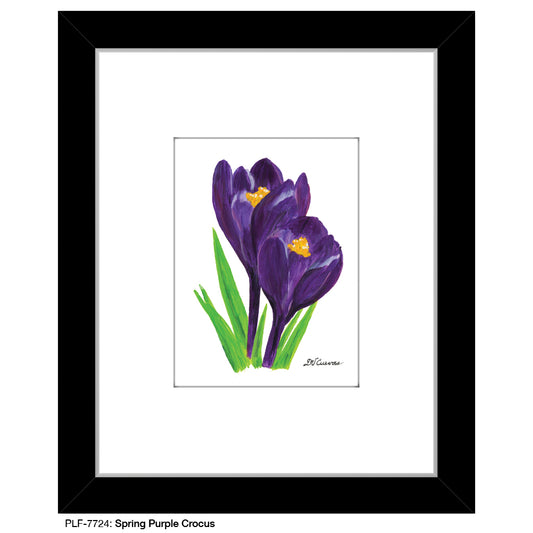 Spring Purple Crocus, Print (#7724)