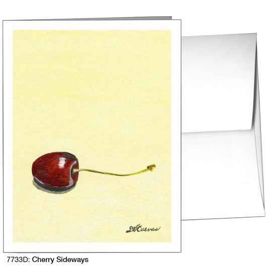 Cherry Sideways, Greeting Card (7733D)