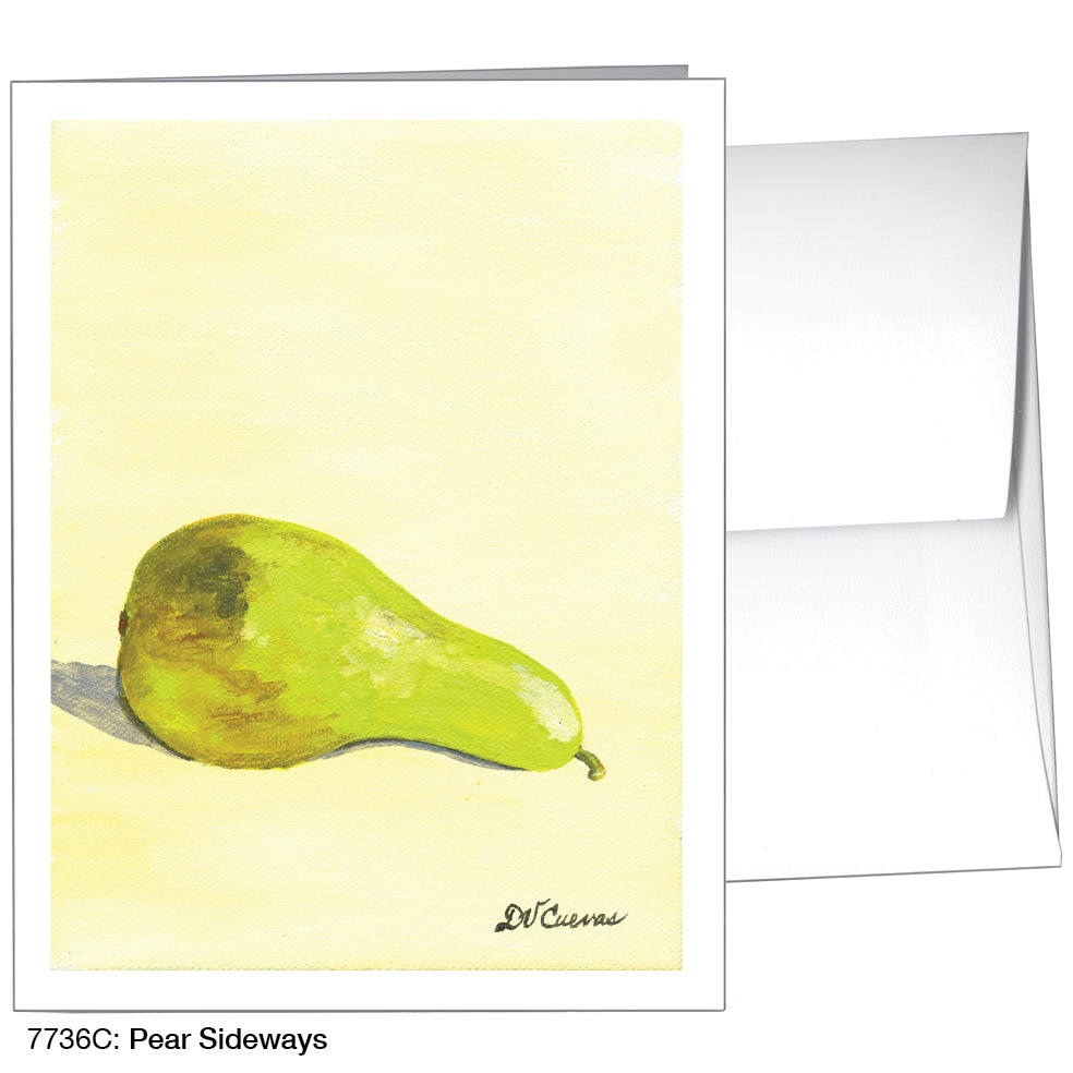 Pear Sideways, Greeting Card (7736C)