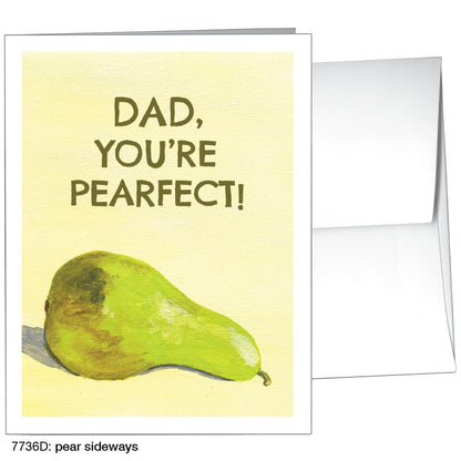 Pear Sideways, Greeting Card (7736D)