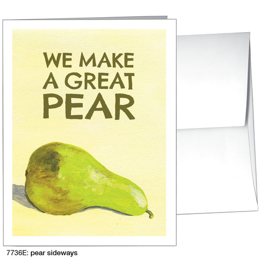 Pear Sideways, Greeting Card (7736E)