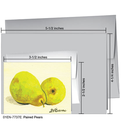 Paired Pears, Greeting Card (7737E)