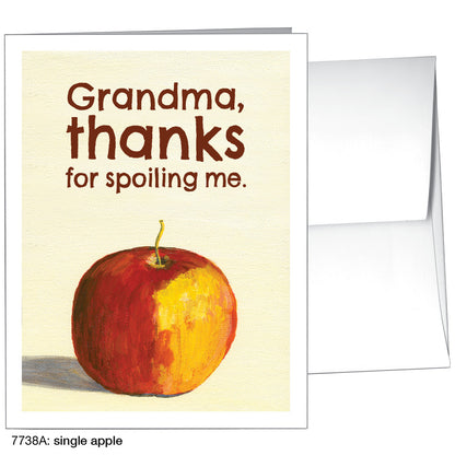 Single Apple, Greeting Card (7738A)