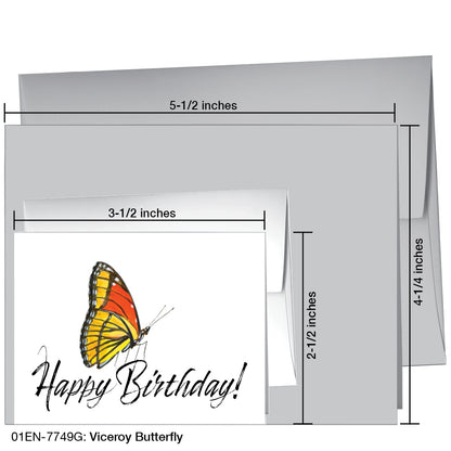 Viceroy Butterfly, Greeting Card (7749G)
