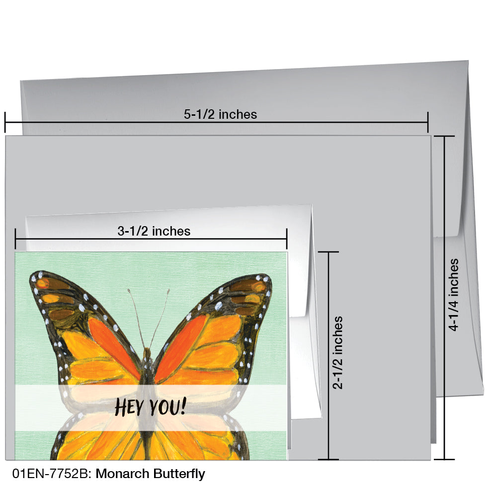Monarch Butterfly, Greeting Card (7752B)