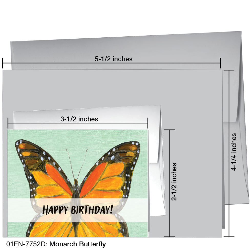 Monarch Butterfly, Greeting Card (7752D)