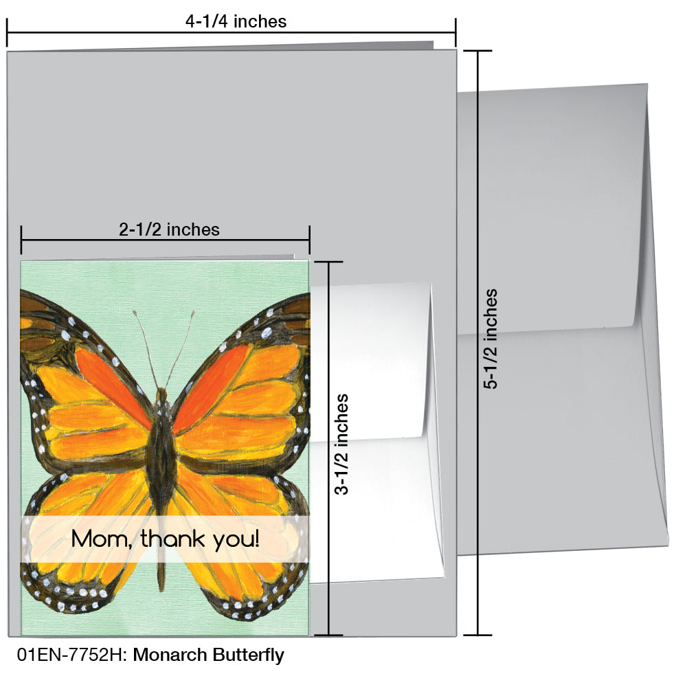 Monarch Butterfly, Greeting Card (7752H)