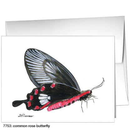 Common Rose Butterfly, Greeting Card (7753)