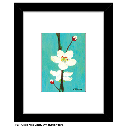 Wild Cherry with Hummingbird, Print (#7758H)