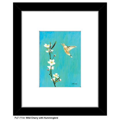 Wild Cherry With Hummingbird, Print (#7758)