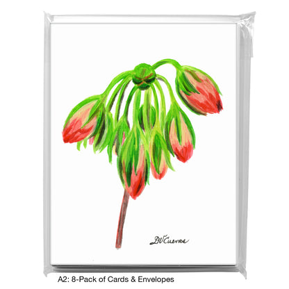 Geranium Flowers, Greeting Card (7761)