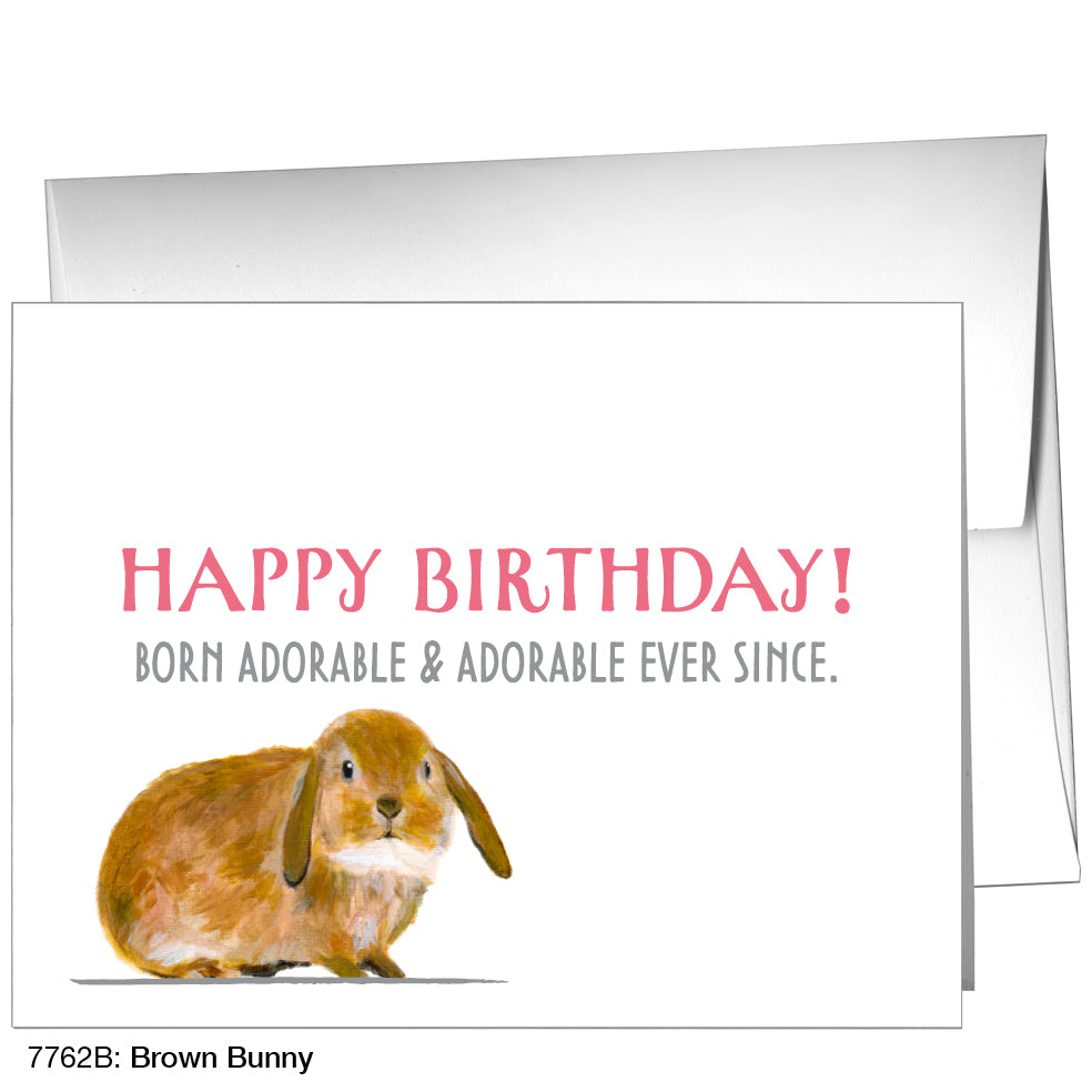 Brown Bunny, Greeting Card (7762B)