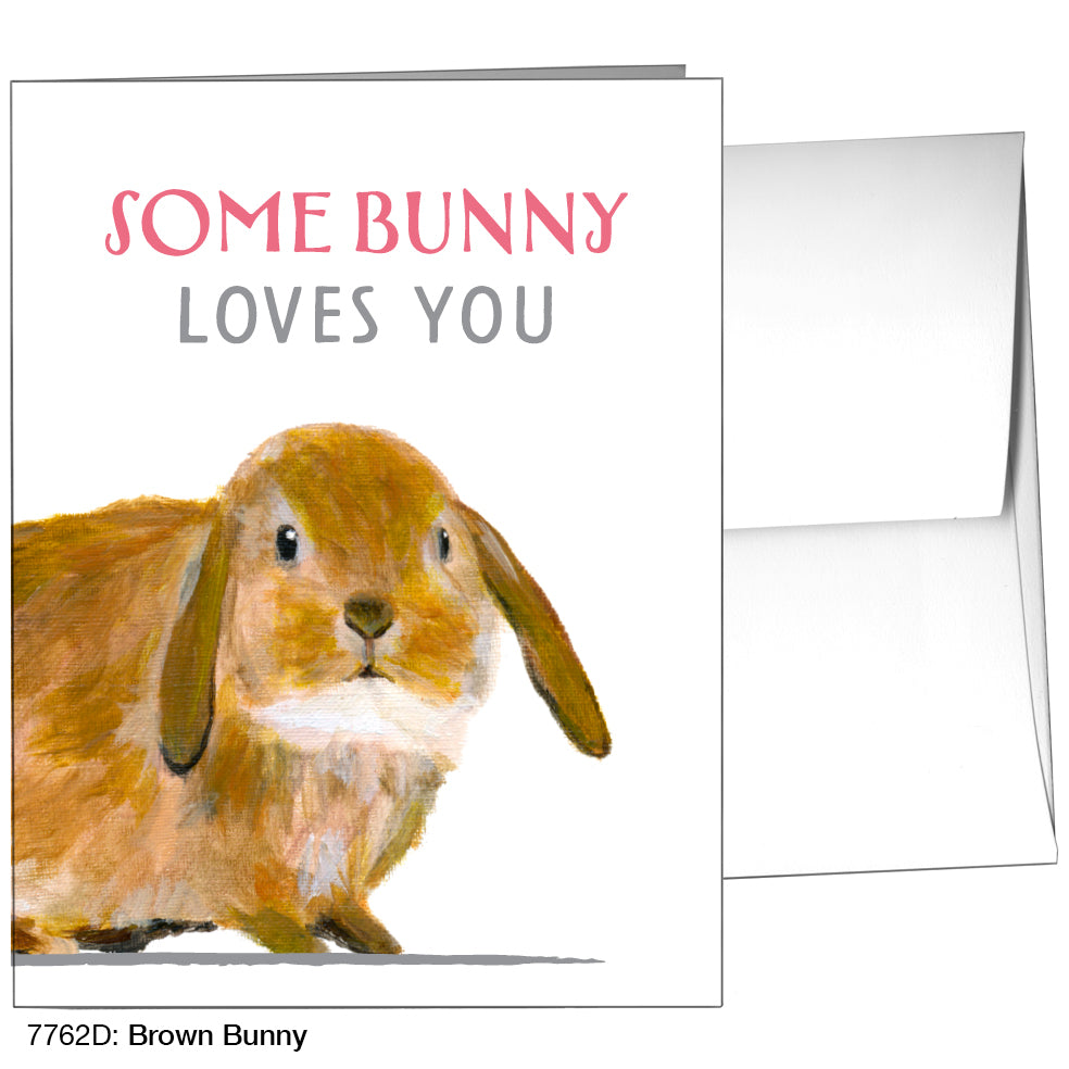 Brown Bunny, Greeting Card (7762D)