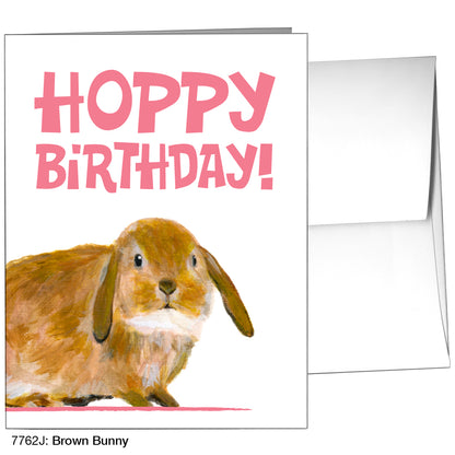 Brown Bunny, Greeting Card (7762J)