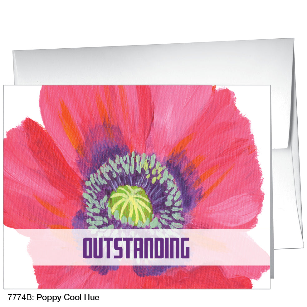 Poppy Cool Hue, Greeting Card (7774B)