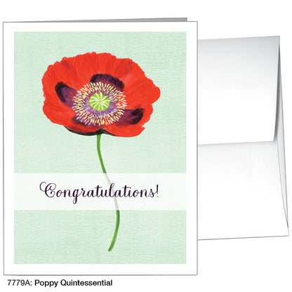 Poppy Quintessential, Greeting Card (7779A)