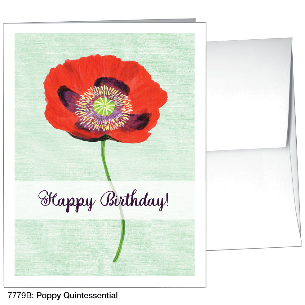 Poppy Quintessential, Greeting Card (7779B)
