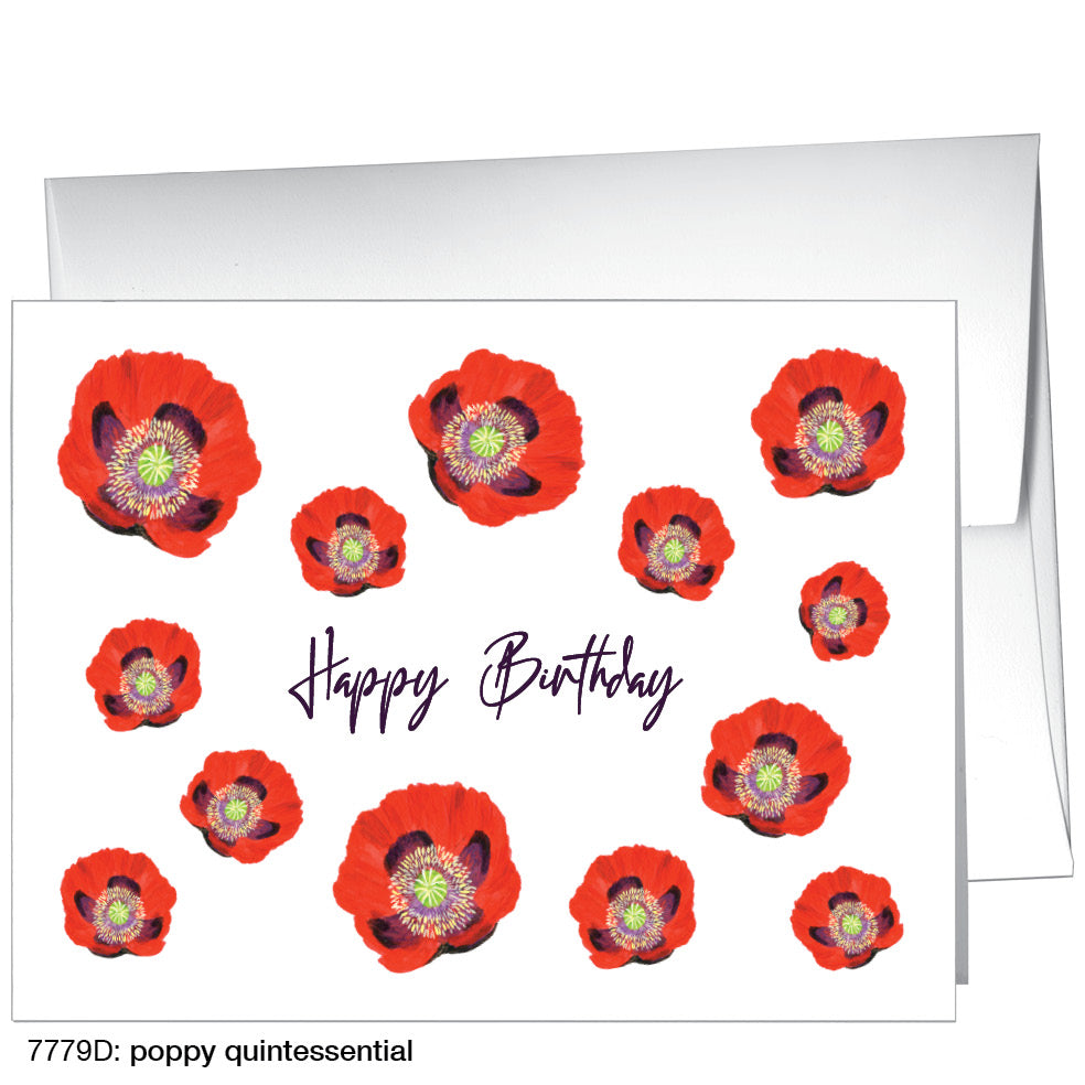 Poppy Quintessential, Greeting Card (7779D)
