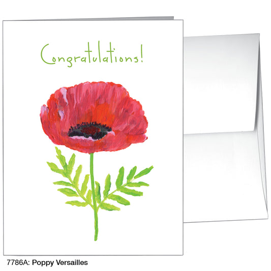 Poppy Versailles, Greeting Card (7786A)
