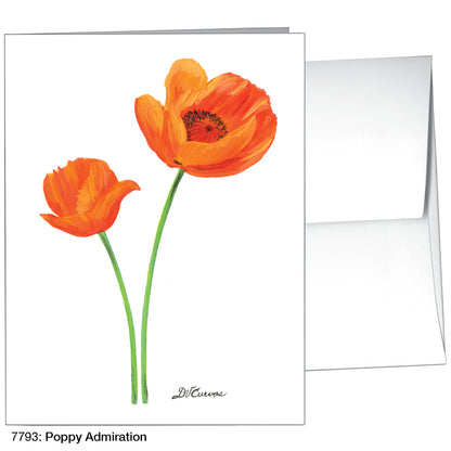 Poppy Admiration, Greeting Card (7793)