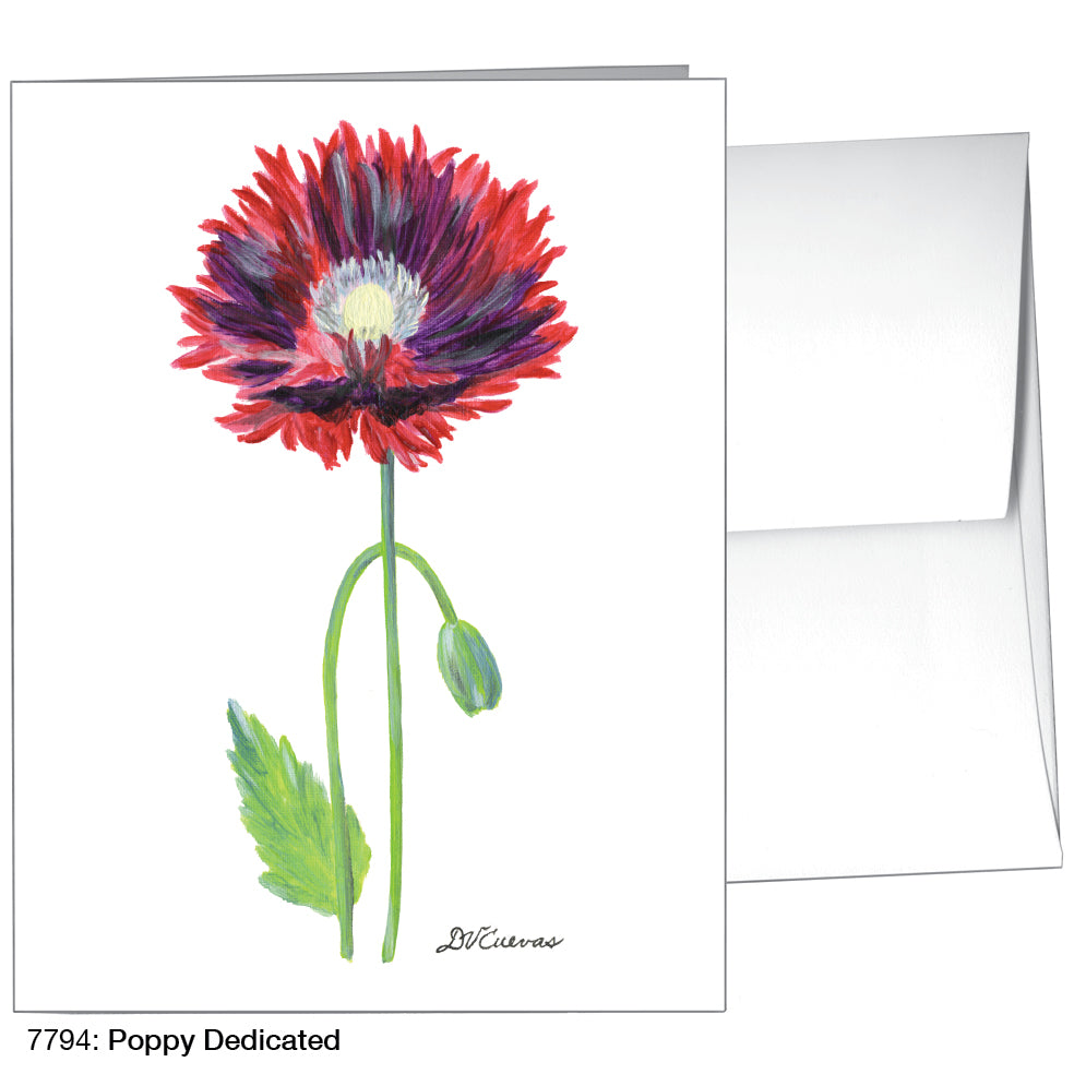 Poppy Dedicated, Greeting Card (7794)