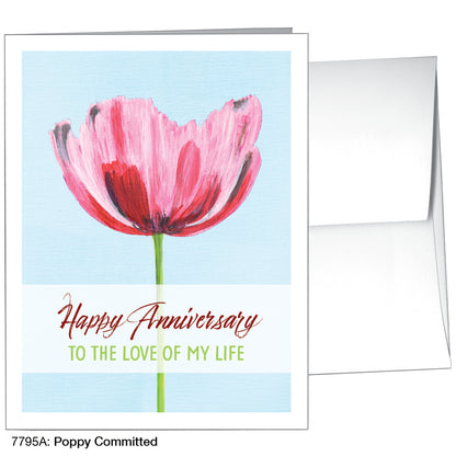 Poppy Committed, Greeting Card (7795A)