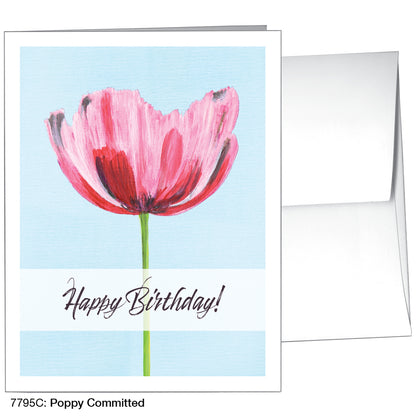 Poppy Committed, Greeting Card (7795C)