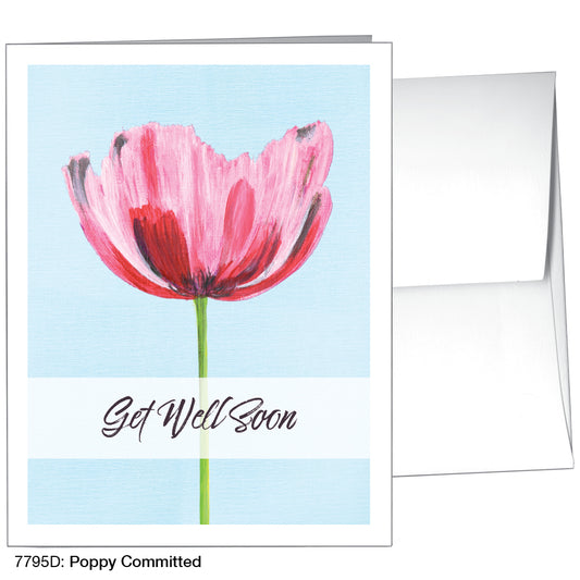 Poppy Committed, Greeting Card (7795D)