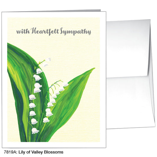 Lily Of The Valley Blossoms, Greeting Card (7819A)