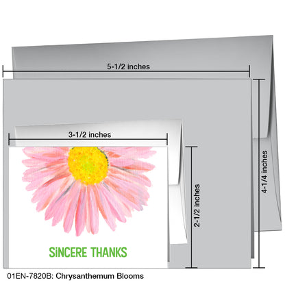 Chrysanthemum Blooms, Greeting Card (7820B)
