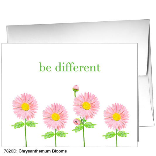 Chrysanthemum Blooms, Greeting Card (7820D)