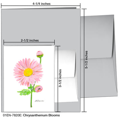 Chrysanthemum Blooms, Greeting Card (7820E)