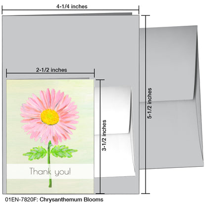 Chrysanthemum Blooms, Greeting Card (7820F)
