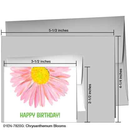 Chrysanthemum Blooms, Greeting Card (7820G)