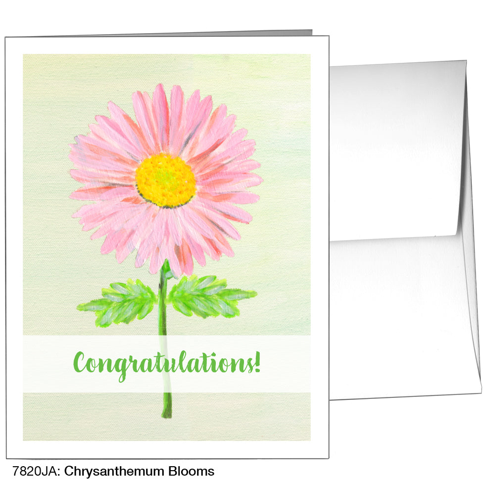 Chrysanthemum Blooms, Greeting Card (7820JA)