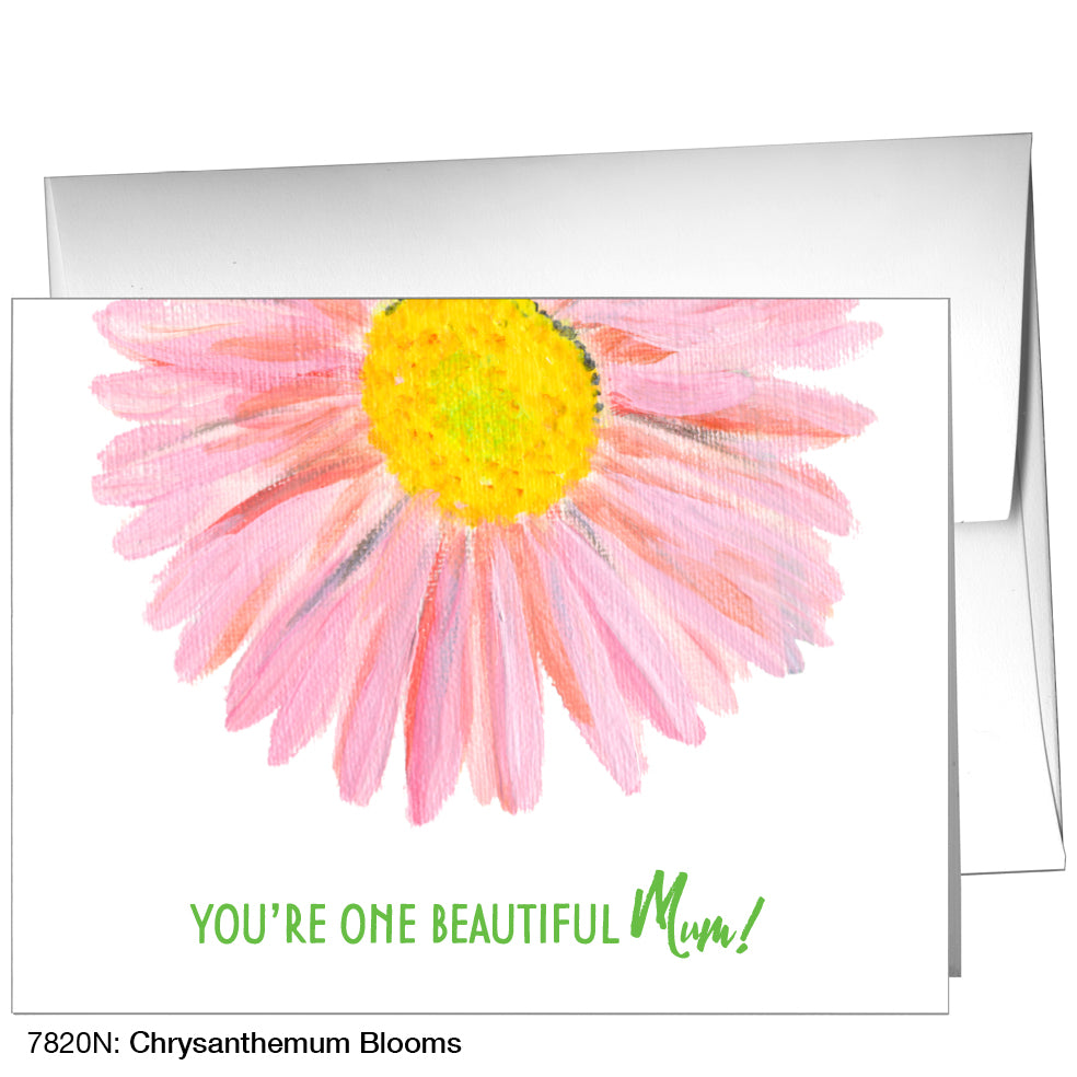 Chrysanthemum Blooms, Greeting Card (7820N)