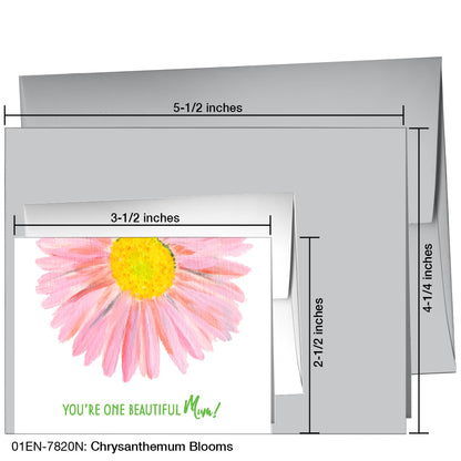 Chrysanthemum Blooms, Greeting Card (7820N)