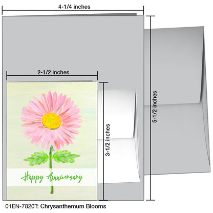 Chrysanthemum Blooms, Greeting Card (7820T)