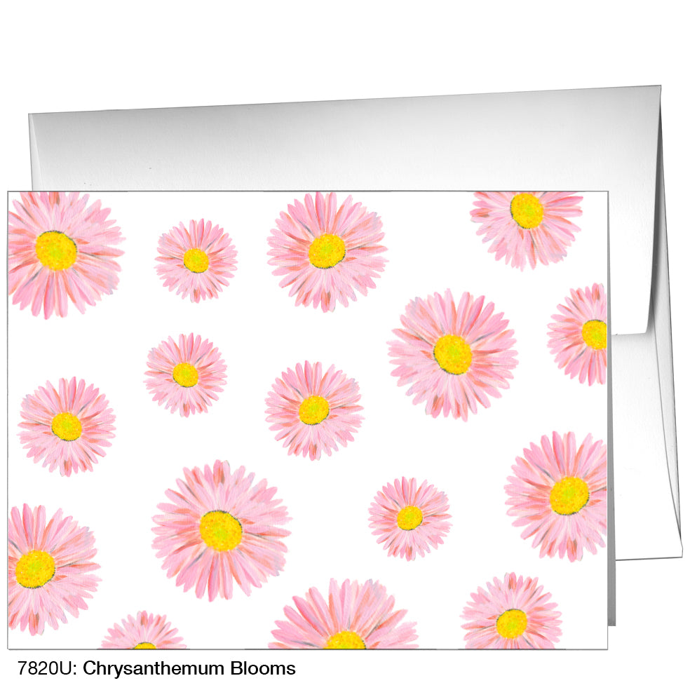 Chrysanthemum Blooms, Greeting Card (7820U)