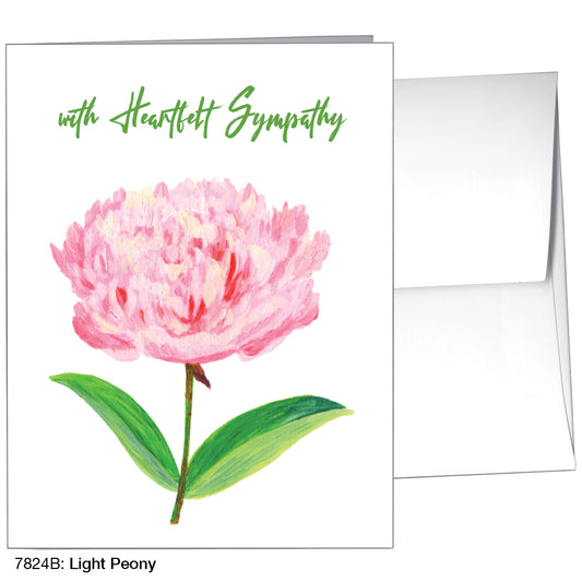 Light Peony, Greeting Card (7824B)